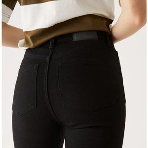 Frank and Oak Debbie high waisted black jeans